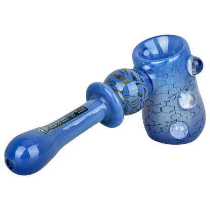 Pulsar Inside Print Glass Hammer Bubbler | THC Blueprint | 5.25" - Smoke N’ Poke