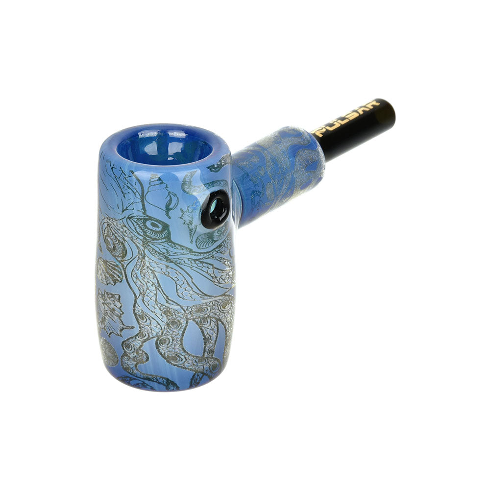 Pulsar Inside Print Glass Mini Hammer Bubbler | Octopus | 3.5" - Smoke N’ Poke