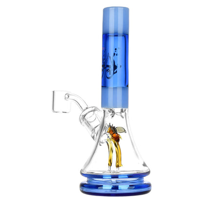 Pulsar Buzzed Bee Mini Rig | 6.75" | 14mm F - Smoke N’ Poke