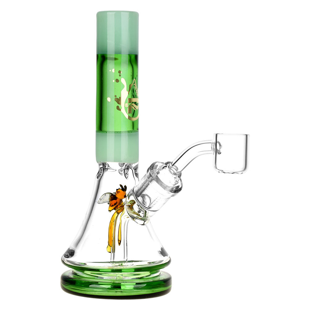 Pulsar Buzzed Bee Mini Rig | 6.75" | 14mm F - Smoke N’ Poke