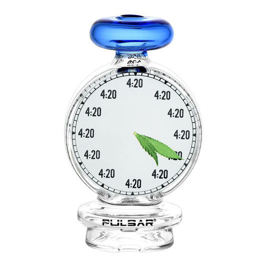 Accesorio de burbujeador de reloj Pulsar 420 para Puffco Peak / Pro - 4,25" / Azul