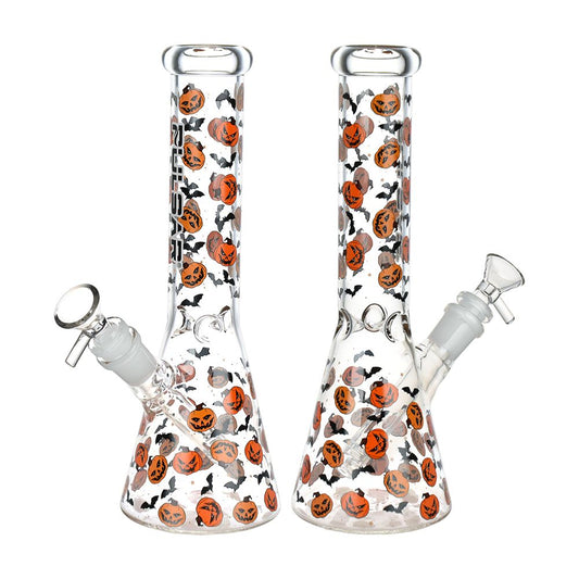 Pulsar Cackling Pumpkins Batty Beaker Glass Water Pipe | 14mm F