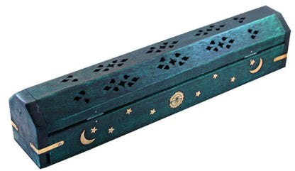 12" Celestial Coffin Incense Burner - Smoke N’ Poke