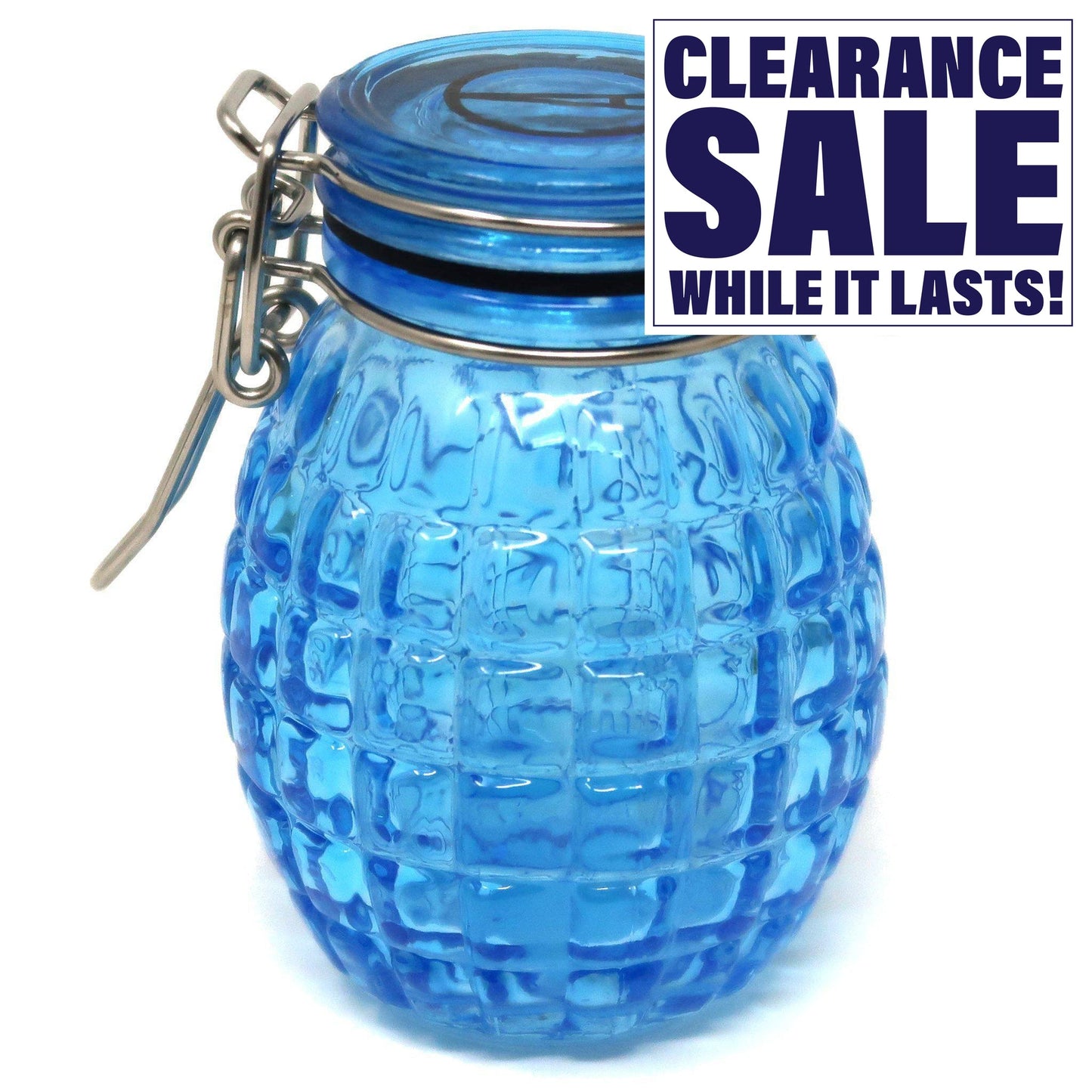 Airtight Glass Stash Jar 100mL - Various Styles -  (1 Count)