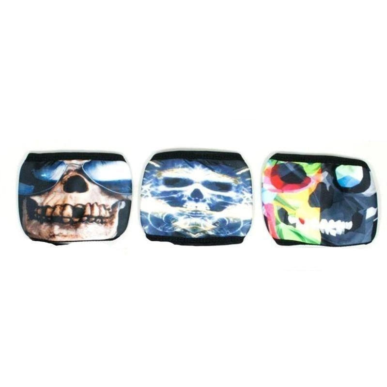 Mascarillas faciales con calavera antipolen - El diseño puede variar - (1 unidad)