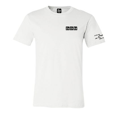 Camisa unisex blanca con logo zooted