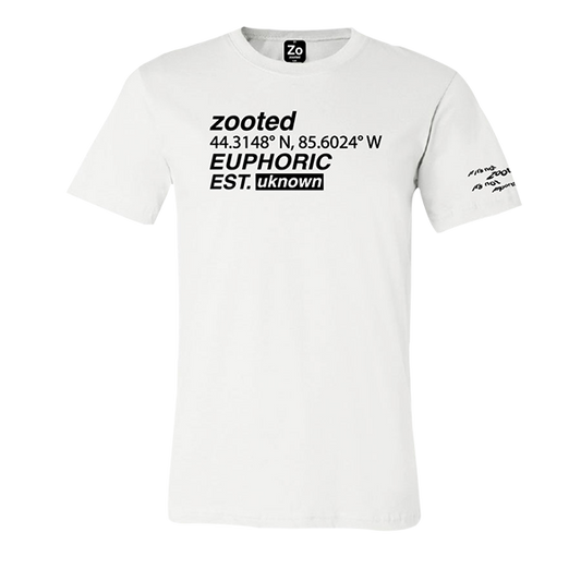 Camisa unisex blanca eufórica zooted