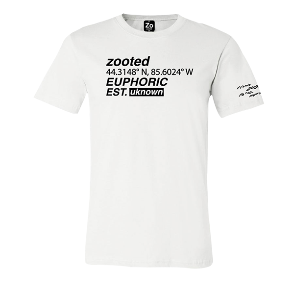 Camisa unisex blanca eufórica zooted