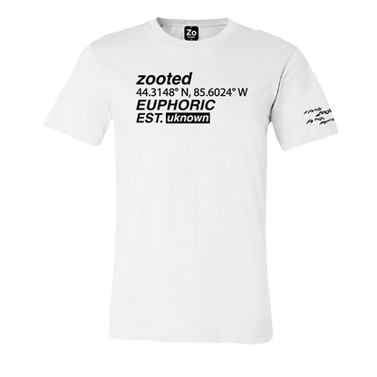 Camisa unisex blanca eufórica zooted