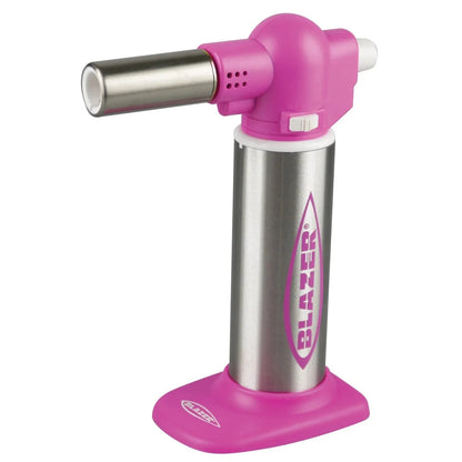 Blazer Big Buddy Turbo Torch Pink & Stainless Steel (1 Count, 3 Count OR 6 Count)