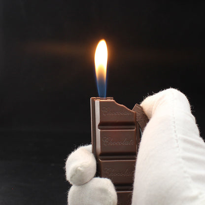 Encendedor de Chocolate creativo, llama, cigarrillo, cigarro, encendedores de Gas butano, accesorios para fumar, bonitos para regalo