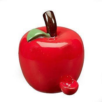 Ceramic Apple Shaped Pipe -  (1 Count)