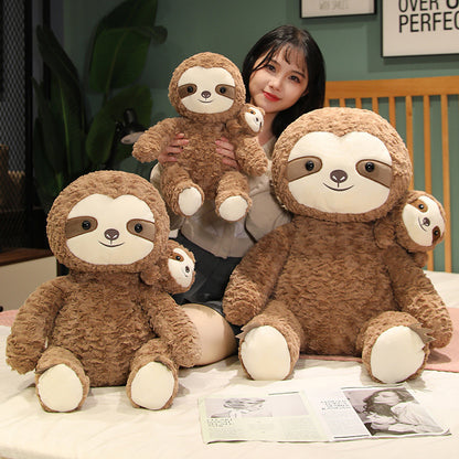 Mother And Child Sloth Doll Plush