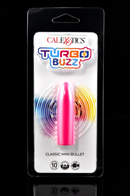 Turbo Buzz Classic Mini Bullet – 10 Functions – USB Rechargeable – IPX7