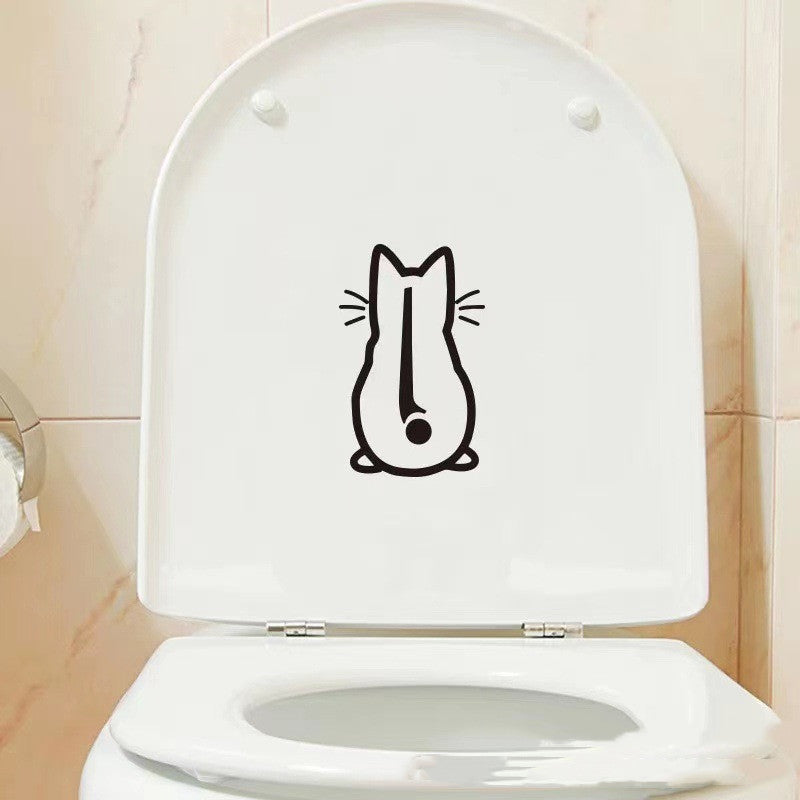 Etiqueta engomada personalizada de la decoración del limpiaparabrisas con forma de gato lindo