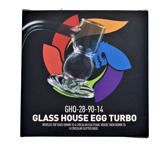 Glass House Egg Turbo Design Bangor macho de 14 mm - (1 unidad)