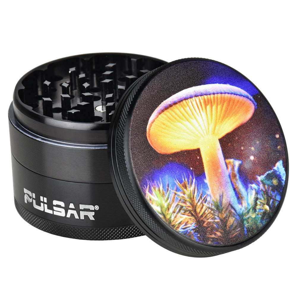 Pulsar Artist Series Grinder | Mystical Mushroom - Smoke N’ Poke