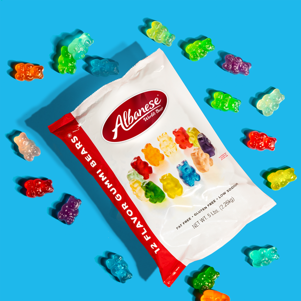 Albanese 12 Flavor Gummi Bears® - 5 Pound Bag - Smoke N’ Poke