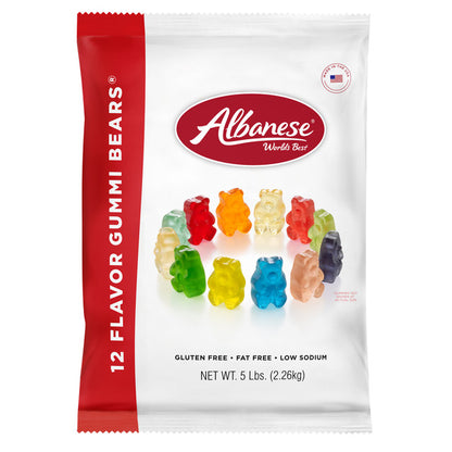 Albanese 12 Flavor Gummi Bears® - 5 Pound Bag - Smoke N’ Poke