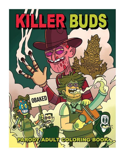 Wood Rocket Killer Buds Adult Coloring Book - Smoke N’ Poke