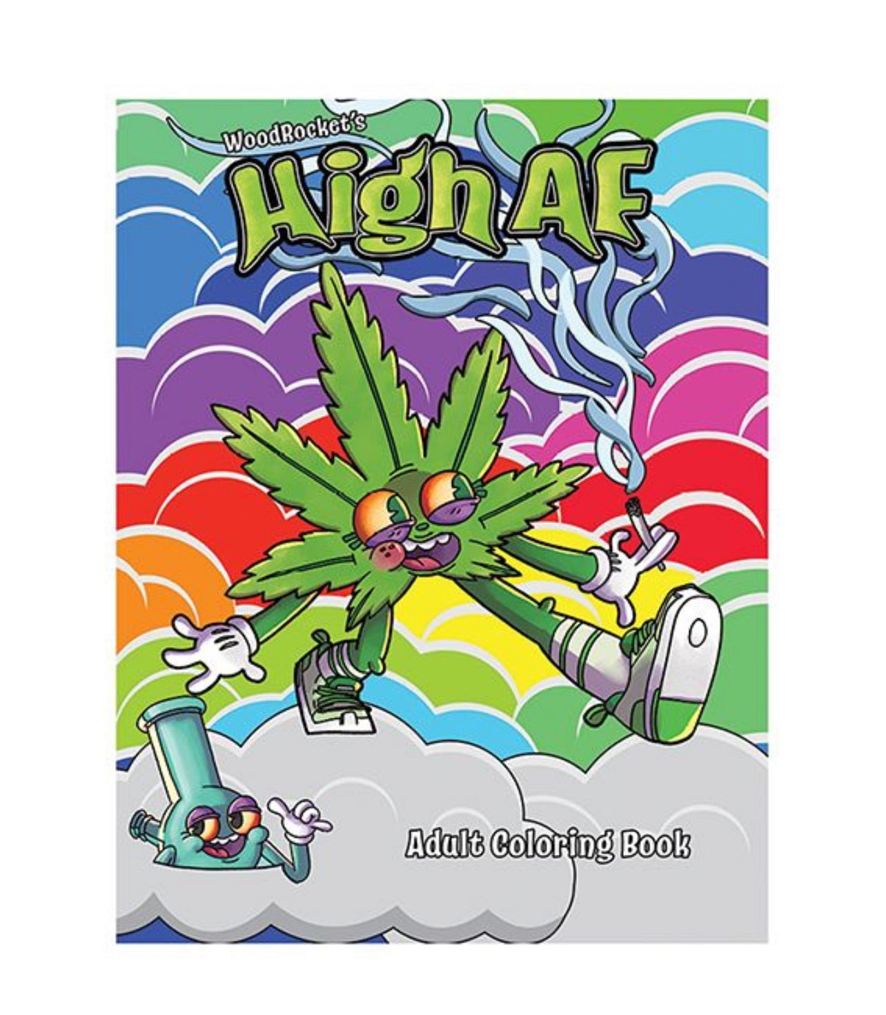 Wood Rocket High AF Adult Coloring Book - Smoke N’ Poke
