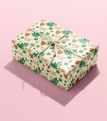 Plant Lady Naughty Wrapping Paper by Kush Kards - Smoke N’ Poke