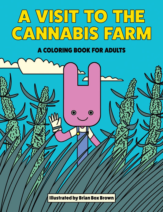 Wood Rocket A Visit To The Cannabis Farm Adult Coloring Book - Smoke N’ Poke
