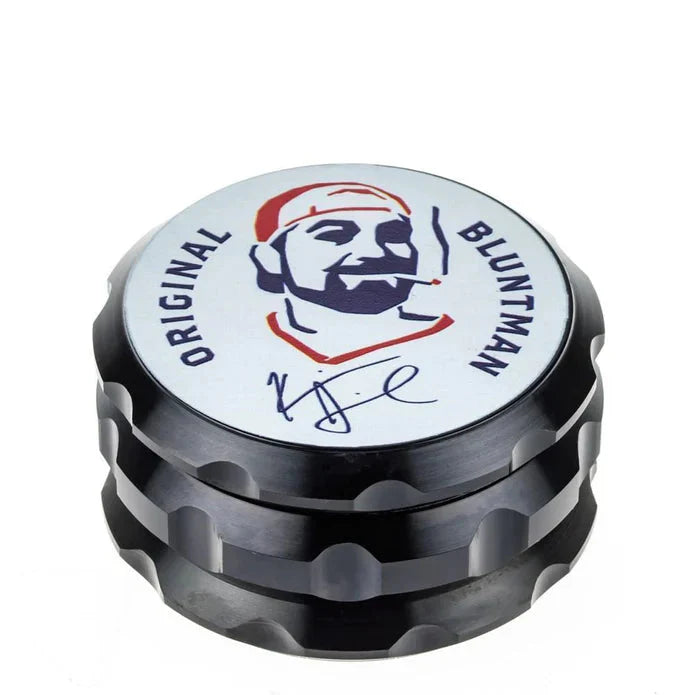 Molinillo de hierbas de aluminio Jay &amp; Silent Bob "Bluntman" de 63 mm, 1 unidad (negro)