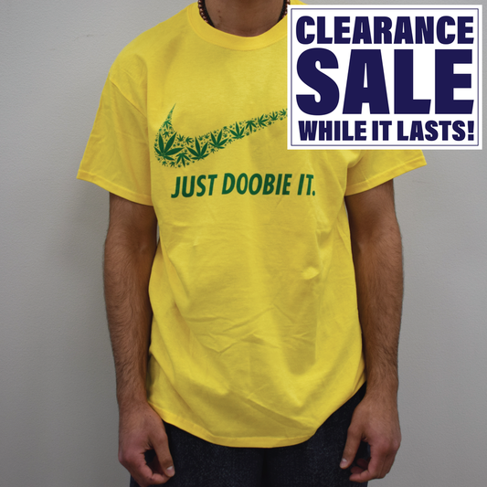 Just Doobie It Yellow - T-Shirt - Various Sizes - (1 Count or 3 Count)