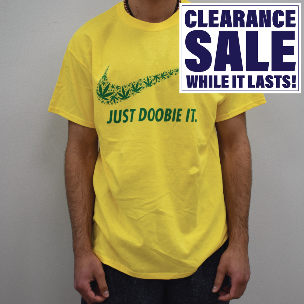 Just Doobie It Yellow - T-Shirt - Various Sizes - (1 Count or 3 Count)