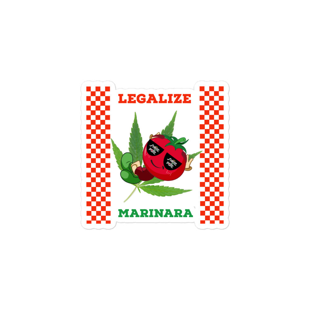 Legalize Marinara Bubble-free stickers