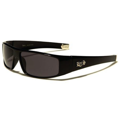 LOCS Rectangle Men's Sunglasses - Black - (1 Count or 12 Count)