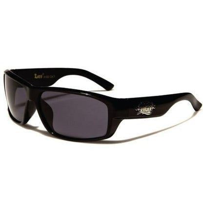 Gafas de sol rectangulares LOCS para hombre - Negro - (1 unidad o 12 unidades)