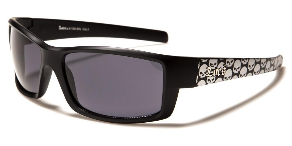 Gafas de sol para hombre con estampado de calavera LOCS - (1 unidad)