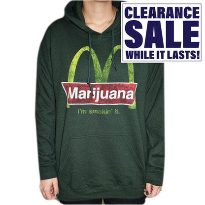 Marijuana I'm Smokin' It - Sudadera con capucha verde bosque - Varios tamaños - (1 unidad)