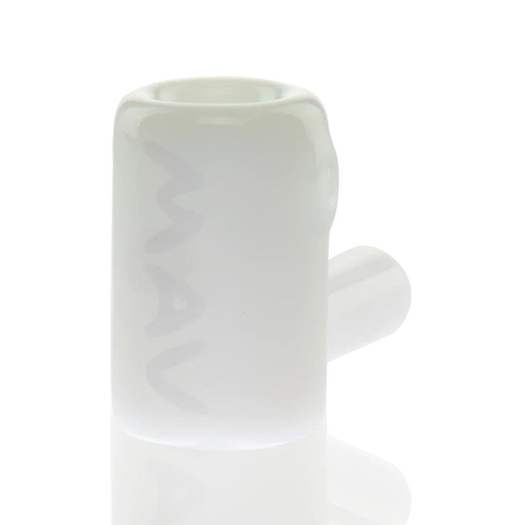 Mav Glass Mini pipa de mano con martillo de 2,5" - Disponible en blanco - (1 unidad)