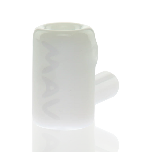 Mav Glass 2.5" Mini Hammer Hand Pipe - Available In White - (1 Count)