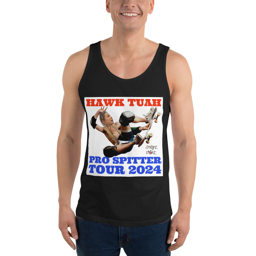 Camiseta sin mangas sólida Hawk Tuah Pro Spitter