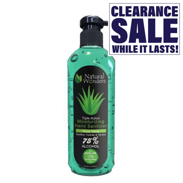 Natural Wonderz - Desinfectante de manos con aloe vera - (12.7 oz o 32 oz)