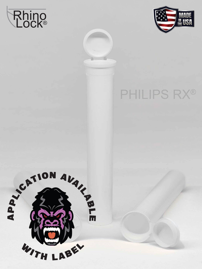 Philips RX 116mm Blunt Tube - White - CPSC Child Resistant - (475 Count)