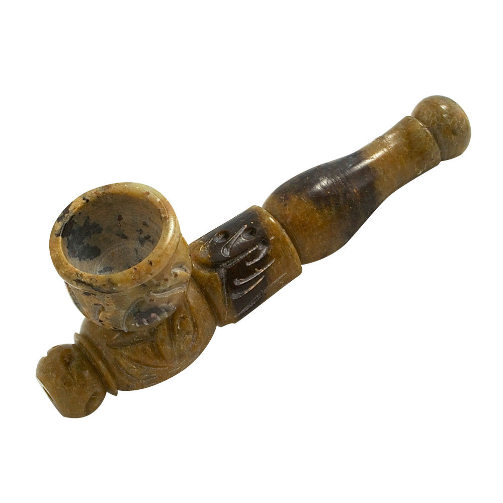 4.25" Multicolored Marble Stone Pipe - Smoke N’ Poke