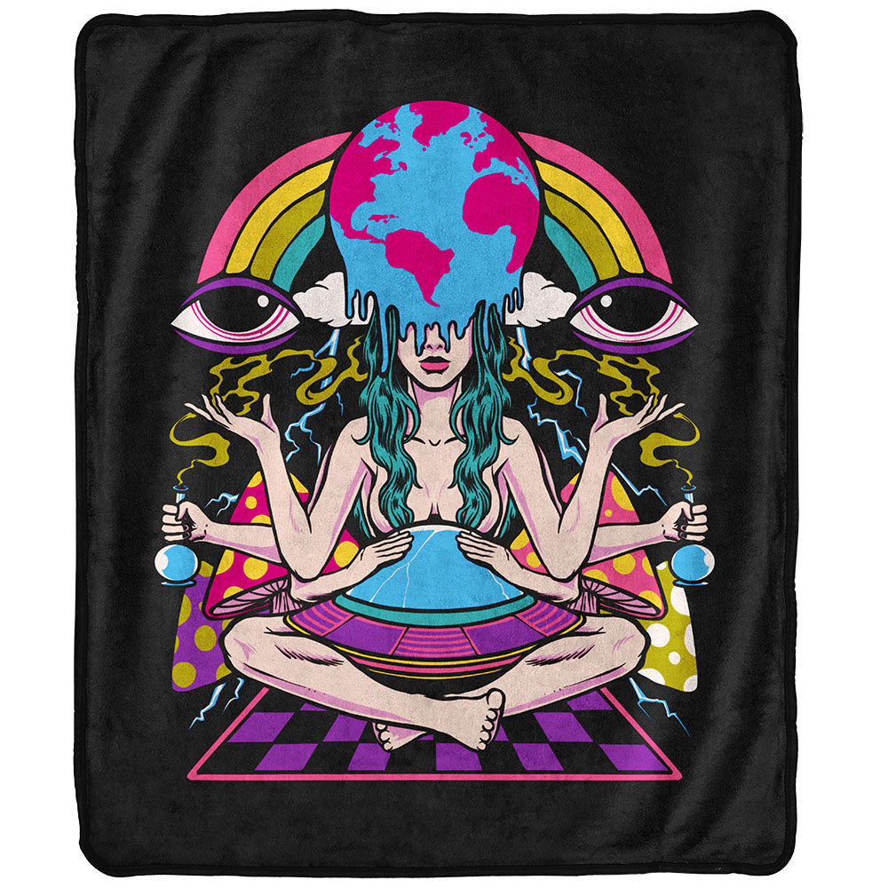 Pulsar Fleece Throw Blanket - Smoke N’ Poke