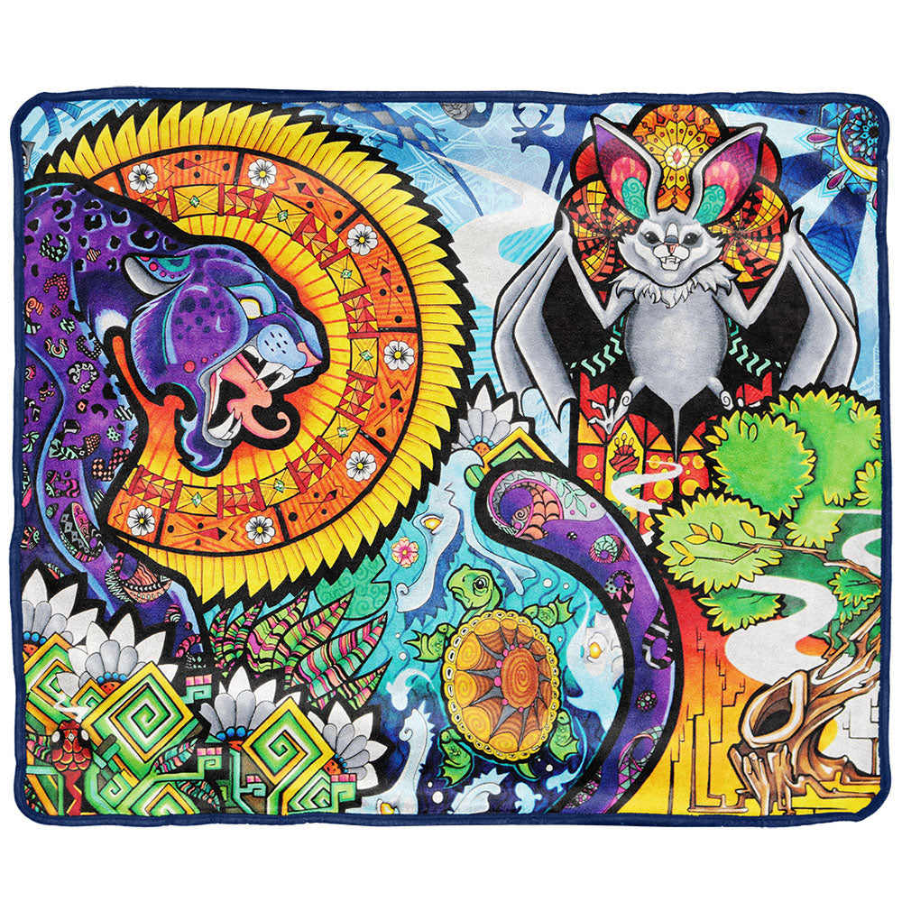 Pulsar Fleece Throw Blanket - Smoke N’ Poke