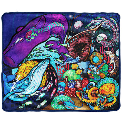 Pulsar Fleece Throw Blanket - Smoke N’ Poke