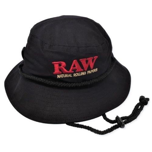 RAW Authentic Smokermans Bucket Hat - Negro - (1CT, 3CT 6 unidades)