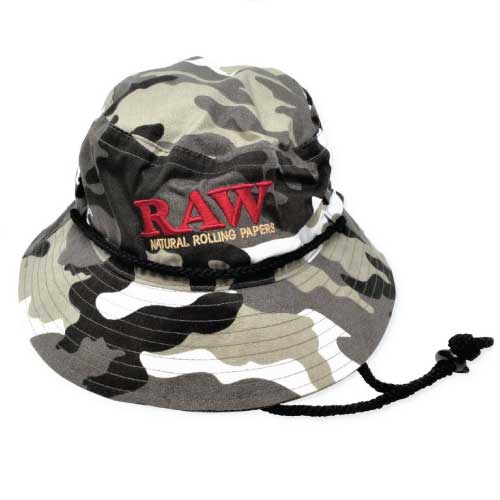 RAW Authentic Smokermans Bucket Hat - Camo - (1CT, 3CT OR 6 Count)