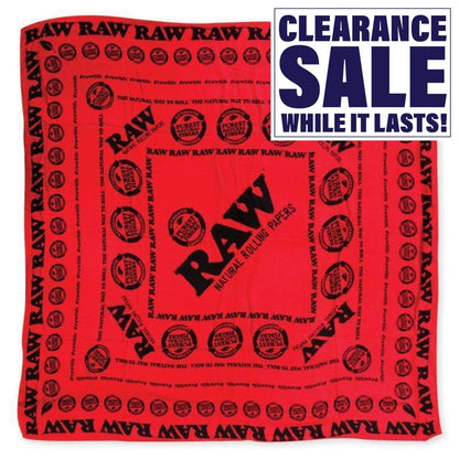 RAW Authentic Ultra Soft Fashion Scarf - Black or Red - (1 Count)