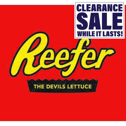 Reefer The Devils Lettuce Orange - T-Shirt - Various Sizes (1 Count or 3 Count)