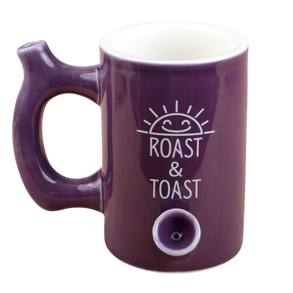 Roast & Toast Ceramic Mug Pipe - Various Styles - (1 Count)