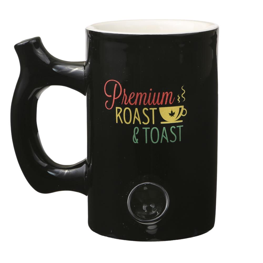 Roast & Toast Ceramic Mug Pipe - Various Styles - (1 Count)